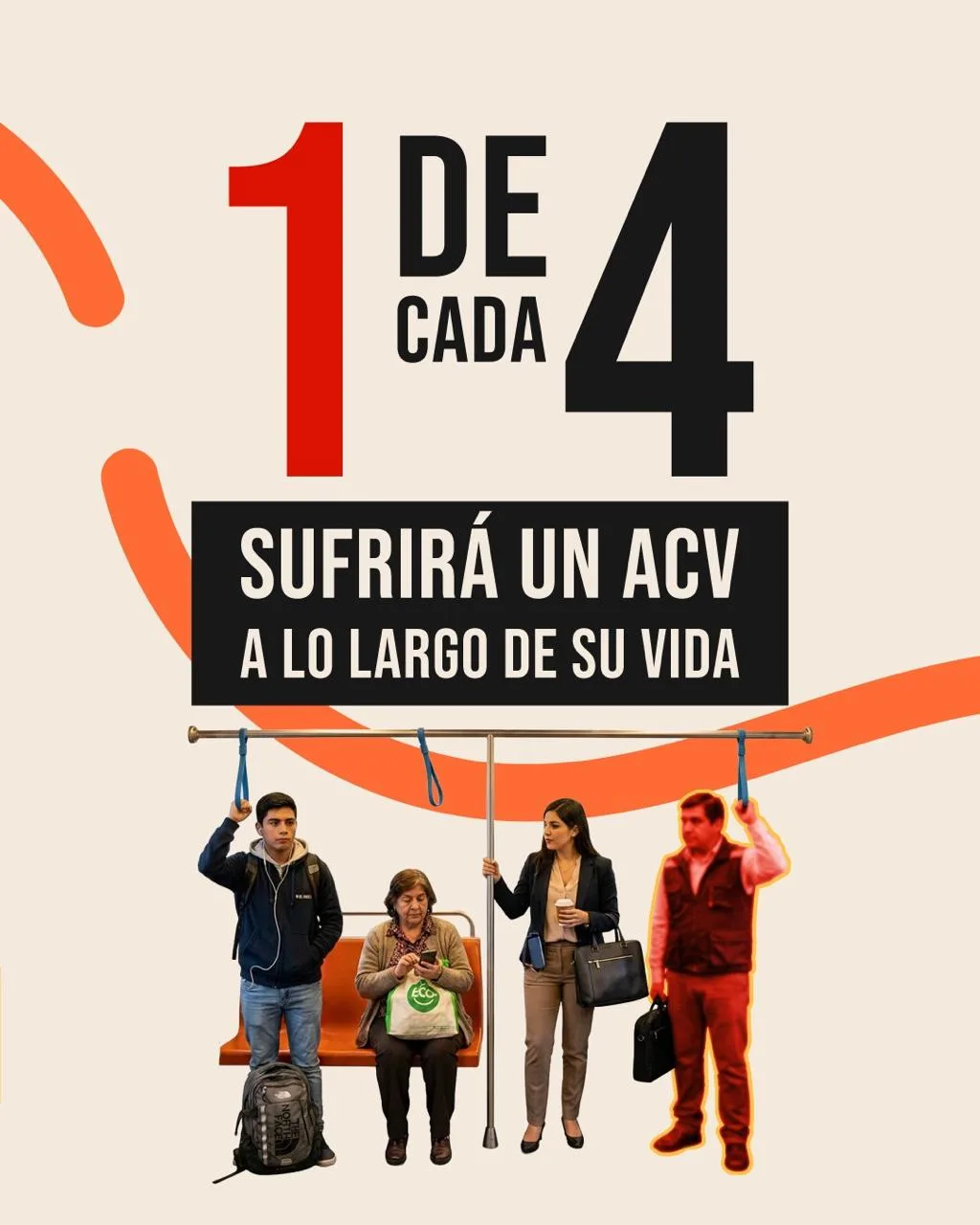 Uno de cada cuatro adultos sufrirá un ACV