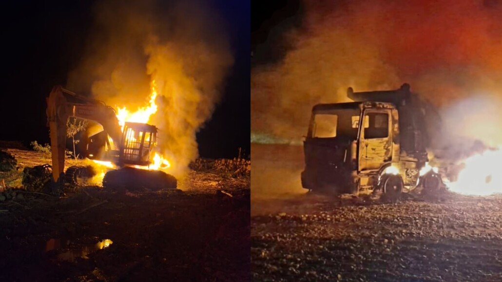 Atentado incendiario en Angol deja cuatro maquinarias destruidas