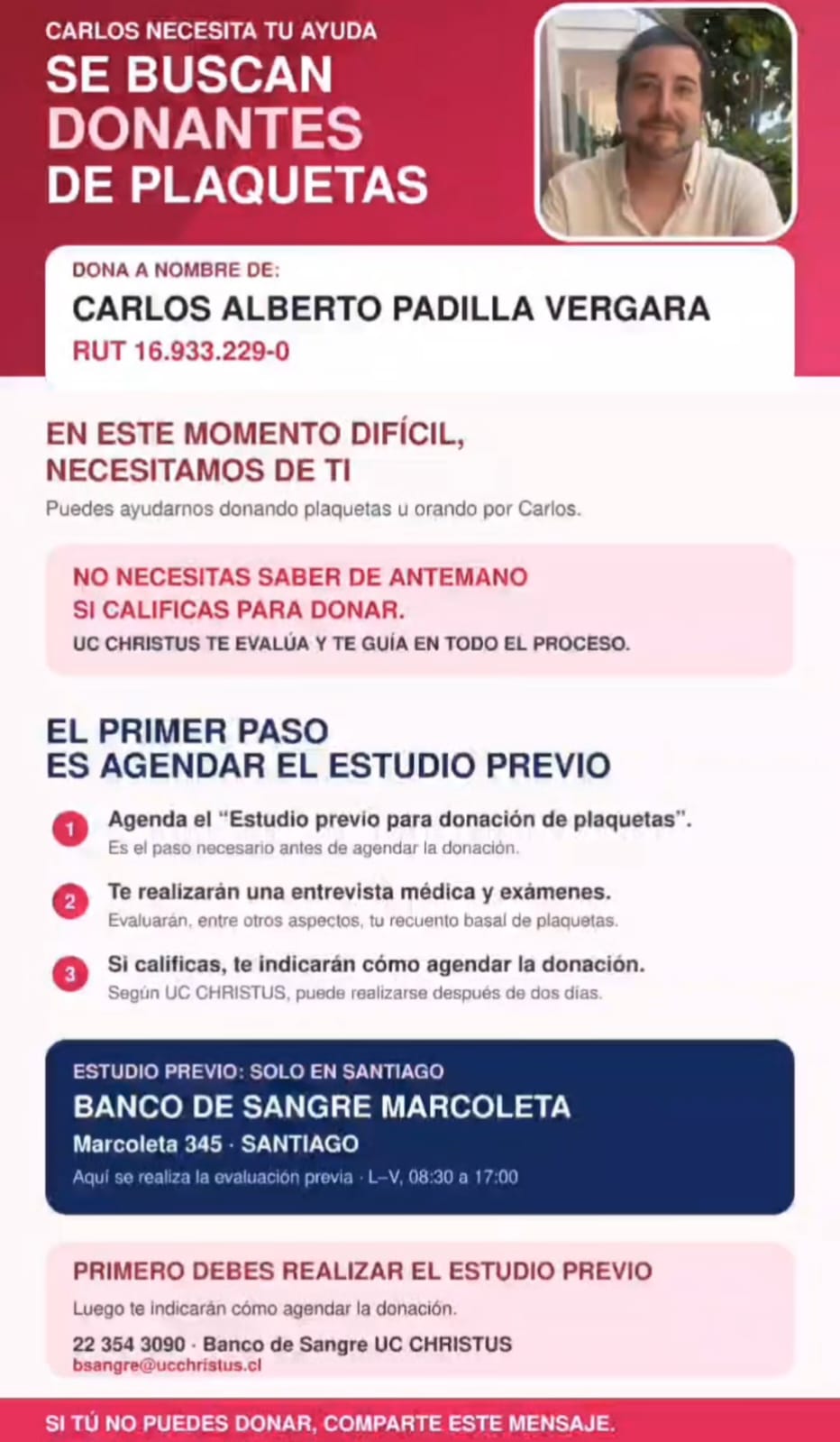 AYÚDENOS PARA AYUDAR A CARLITOS ♥️