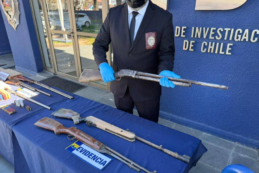 Armero de 93 años mantenía taller clandestino en Chillán
